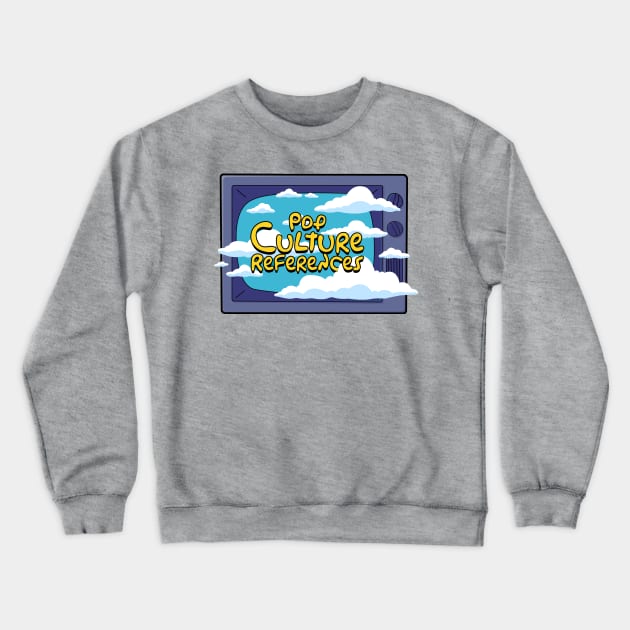 Pop Culture References Simpsons TV Crewneck Sweatshirt by scribblejuice